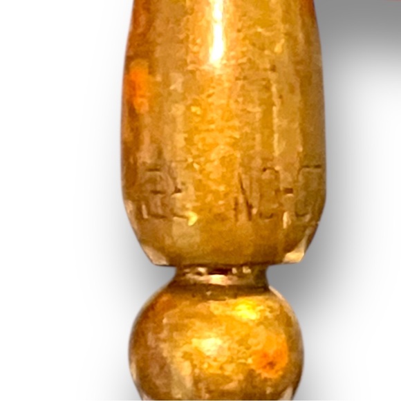 Antique 14K Gold Enamel Pansy Stickpin with Pearl | Edwardian Newark Era Jewelry - Picture 9 of 11